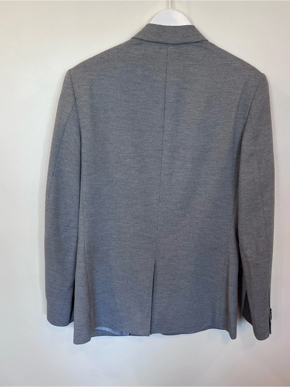 Banana Republic Mens Suit Jacket Size 38R Gray Two Button Sport Coat Preppy
